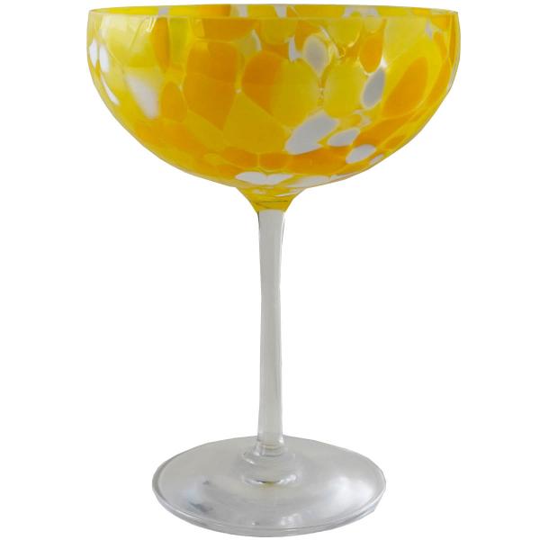 Magnor, swirl champagneglass 22 cl gul