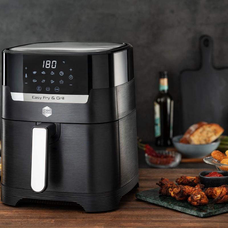 OBH Nordica Easy Fry Precision AG5058S0 airfryer 2-i-1 svart