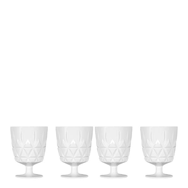 Sagaform Juni piknik glass på stett 30 cl 4 stk
