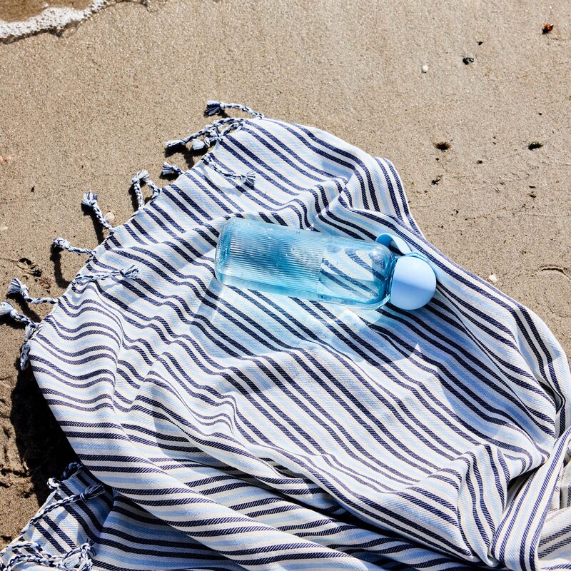 Sagaform Ella Hamam badehånkle 90x170 cm blå