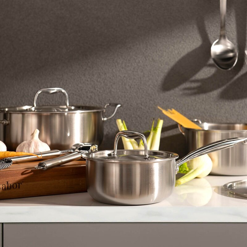 Modern House Rix Circle grytesett 3 deler 1,6/3,2/4 L blankt stål