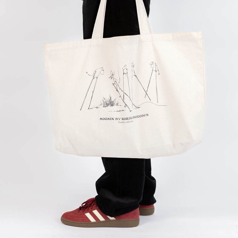 Nordicbuddies Mummi handlenett 65x41 cm beige