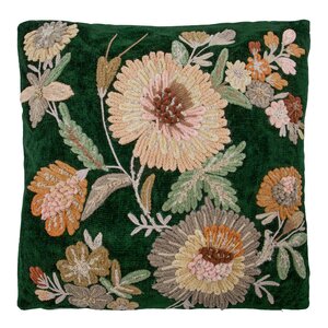 House Doctor Bota putetrekk 50x50 cm grønn/rose