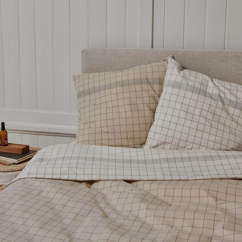 Stelton Soft Home Vibeke Klint sengetøy 140x200 cm/50x70 cm hvit