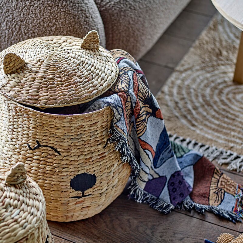 Bloomingville MINI Sonam pledd 160x130 cm flerfarget