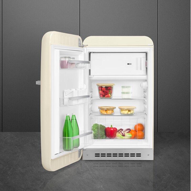 SMEG Kjøleskap m/frysedel FAB10 122L venstrehengt krem