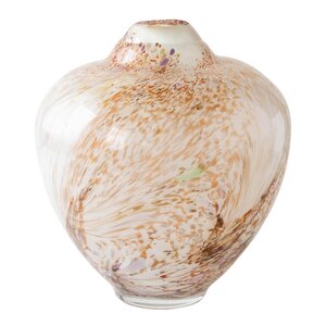 Magnor Unik skulptur kunstglass L 31 cm brun multi