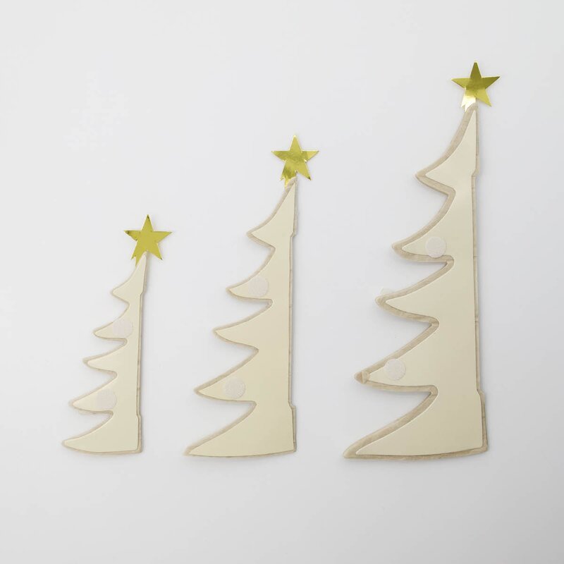 House Doctor Tree julepynt 3 stk elfenben