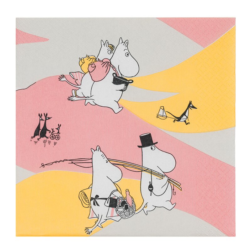 MoominArabia Mummi serviett 33x33 cm 20 stk Familietid