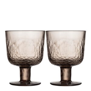 Arabia Mainio glass m/stett 30 cl 2 stk mocca