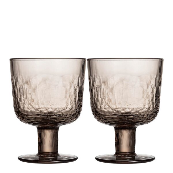 Arabia Mainio glass m/stett 30 cl 2 stk mocca