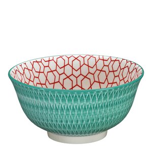 Cilio AMICI skål 85 cl 18 cm rombe turkis