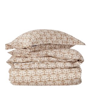Lexington Sengesett 140x220 cm bomullssateng ornament white/fudge