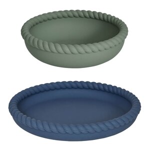 OYOY Mellow tallerken og bolle 18 cm blue Olive