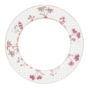 Pip Studio Jolie Dots tallerken 26,5 cm gull/rosa