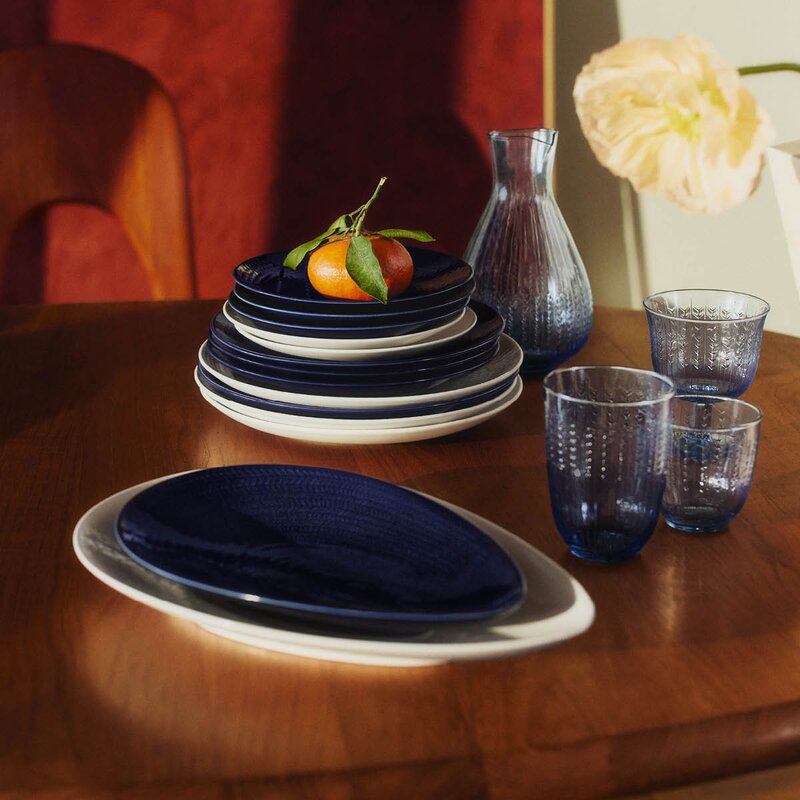 Rörstrand Swedish Grace glass 37 cl 2 stk blå