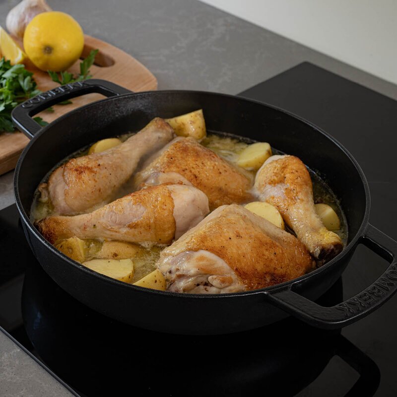 Combekk Braiser støpejernsgryte 28 cm 5L svart