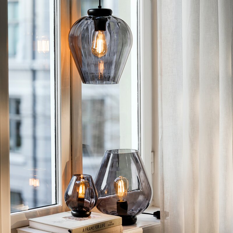 Magnor Rocks XO bordlampe 26 cm koksgrå