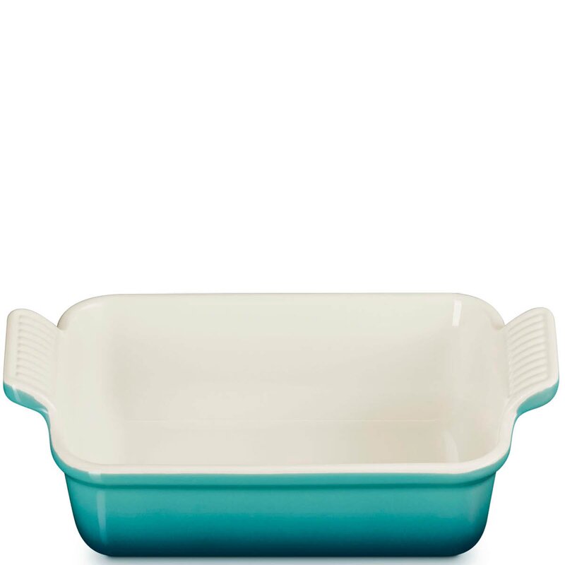 Le Creuset Heritage rektangulært serveringsfat 19 cm Bleu Riviera