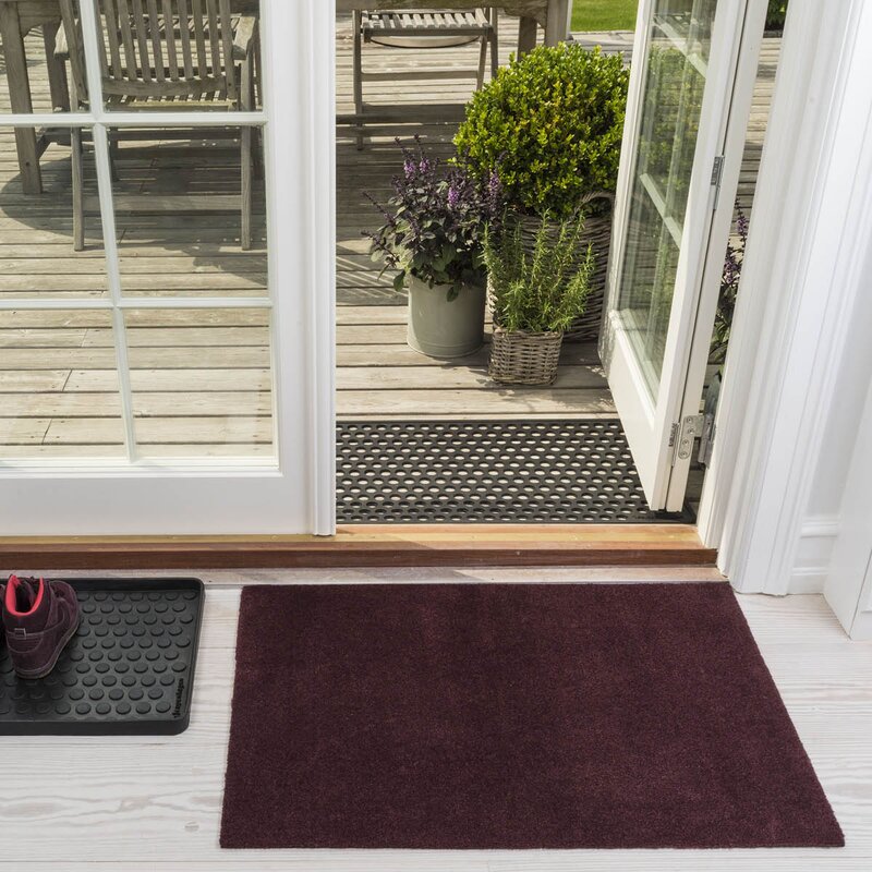 Tica Copenhagen Unicolor gulvmatte 90x60 cm bordeaux