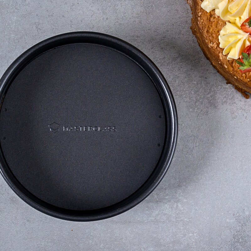 MasterClass Bakeform med avtakbar bunn 18 cm nonstick grå