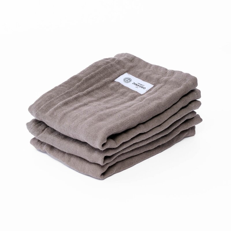 The Organic Company FINE vaskeklut 30x30 cm 3 stk clay