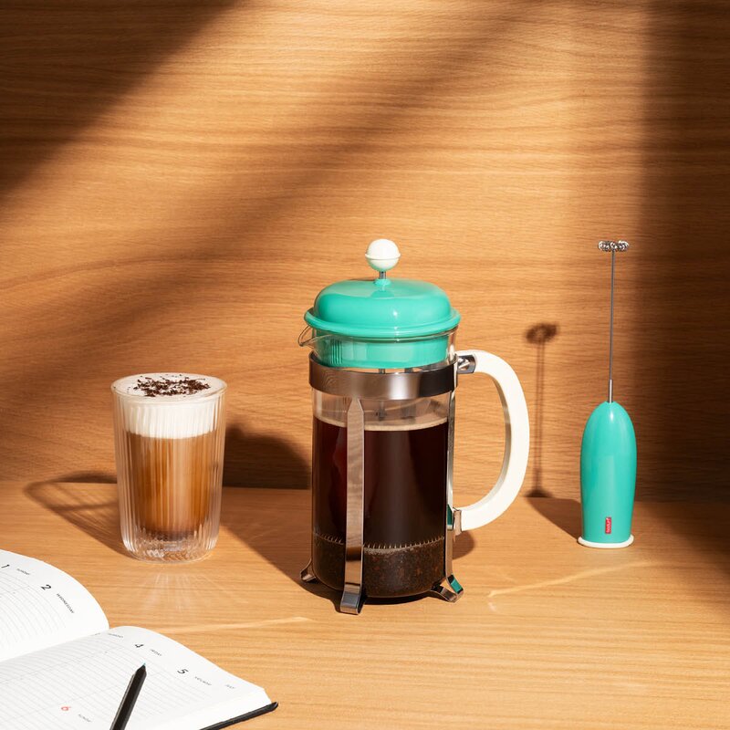 Bodum Schiuma melkeskummer 22,5 cm ice blue