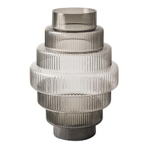 Pols Potten Steps vase 30 cm mørkegrå