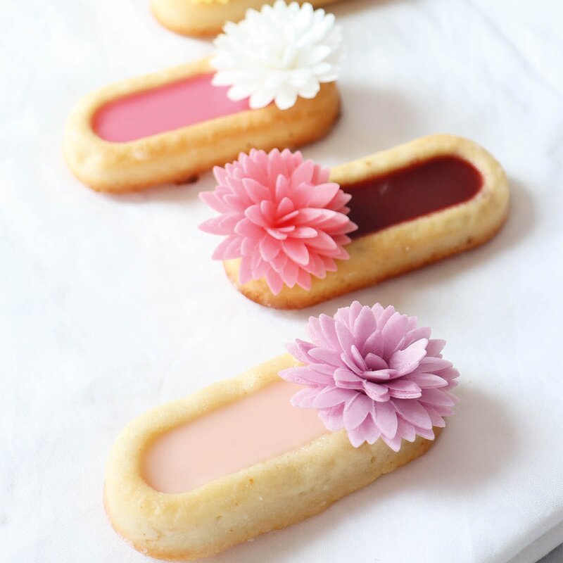 ScrapCooking Kakepynt dahlia 7g 5 stk multi