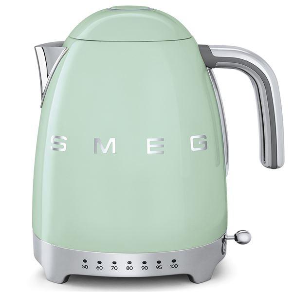 SMEG Vannkoker med termostat KLF04 1,7L pastellgrønn