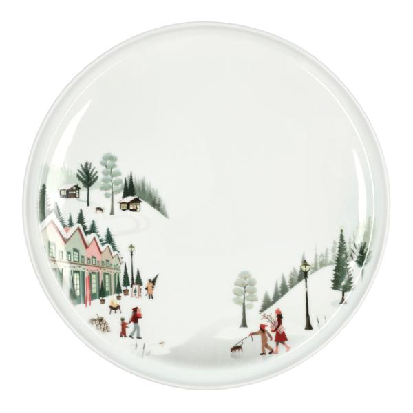 Pillivuyt – Vinter tallerken flat rett kant 26 cm Ildfast porselen hvit