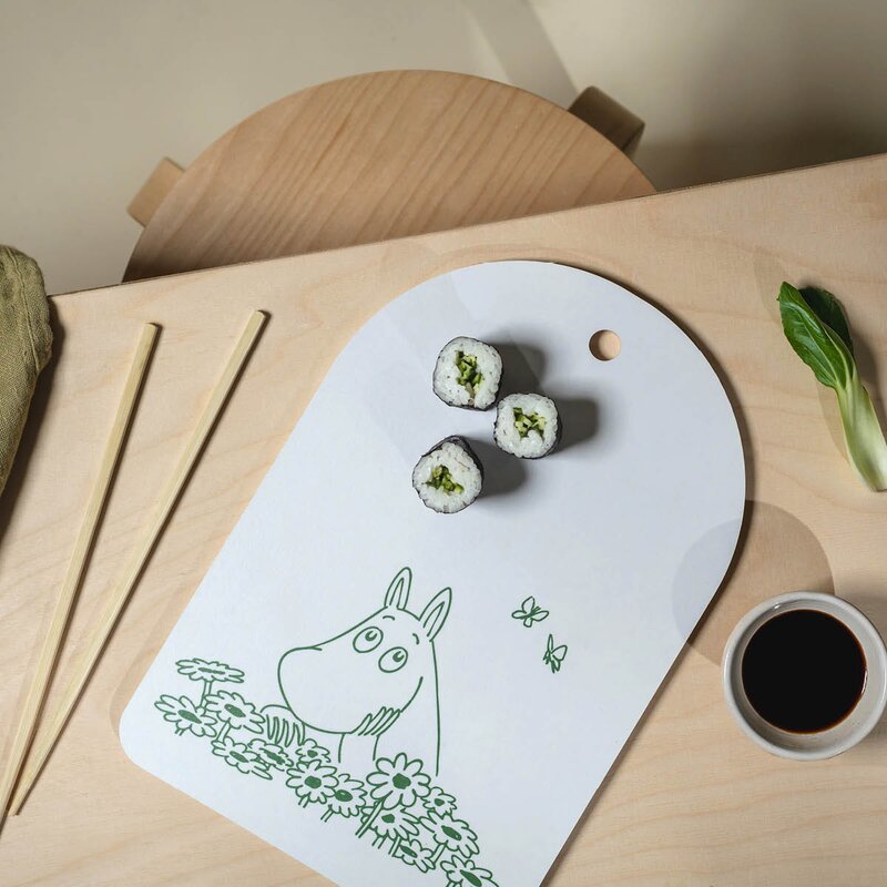 Muurla Mummi skjærebrett 31x21 cm Sommerflørt