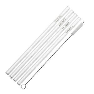 Zwiesel Glas Glastrinkhalm sugerør 21 cm 4 stk klart glass