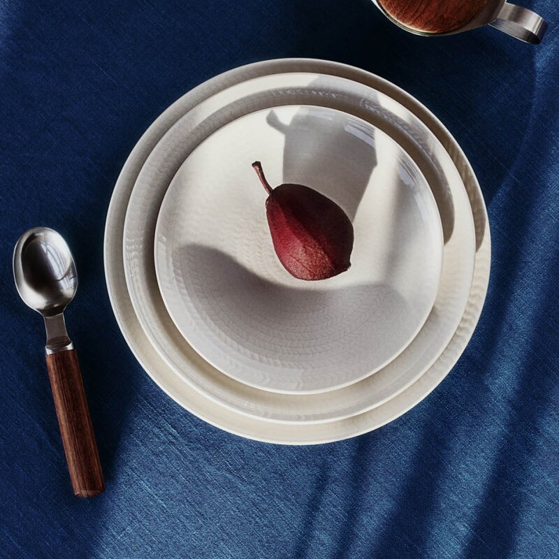 Rörstrand Blå Eld tallerken 19 cm hvit