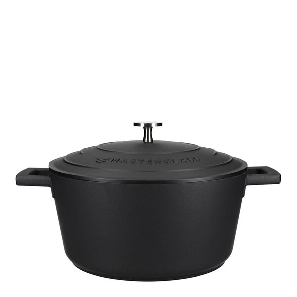 MasterClass Cast Aluminium gryte 4L med selvøsende lokk svart