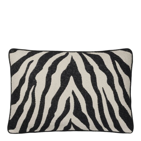 Broste Copenhagen Zebra putetrekk 40x60 cm svart/lys beige