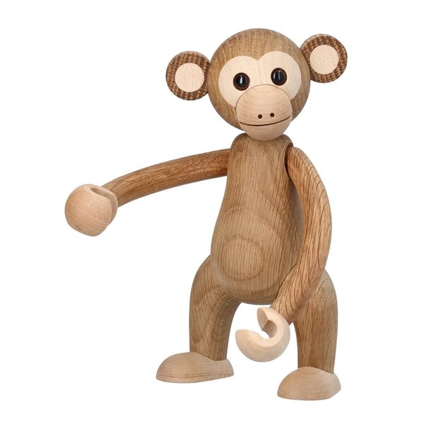 Spring Copenhagen Funky Monkey trefigur 21 cm eik