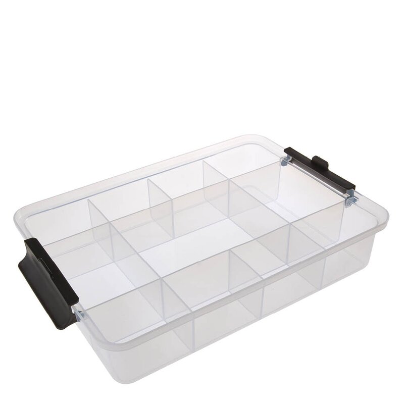 Farberware Snacklebox med 11 rom og bambusbrett 30x40,5 cm bambus
