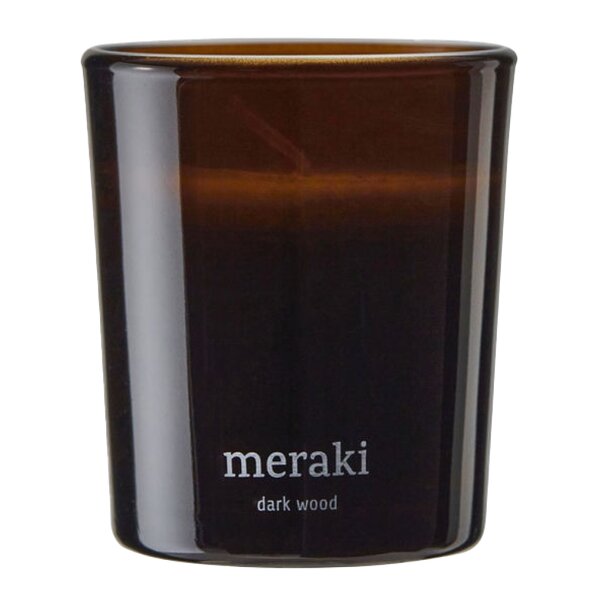 Meraki – Duftlys dark wood 7×6 cm brun