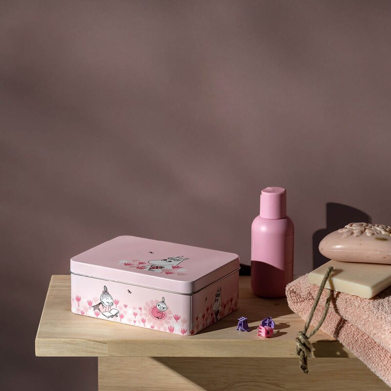 Muurla Mummi metallboks Jenter 14,5x10,5 cm rosa