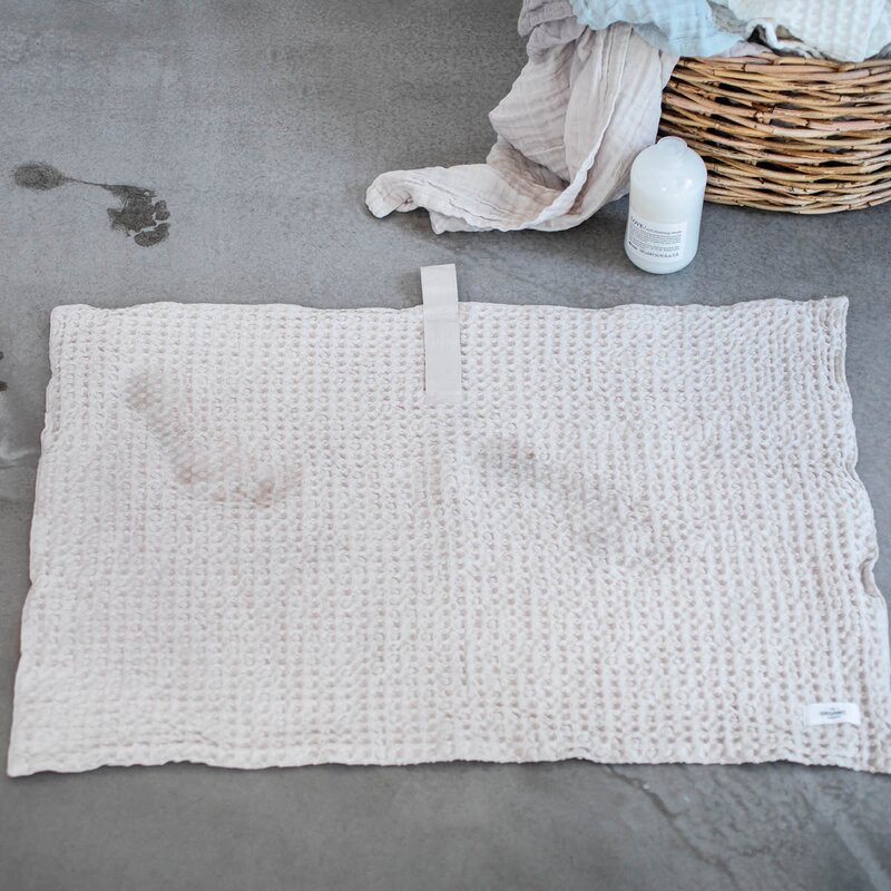 The Organic Company Big Waffle badematte 80x55 cm stone