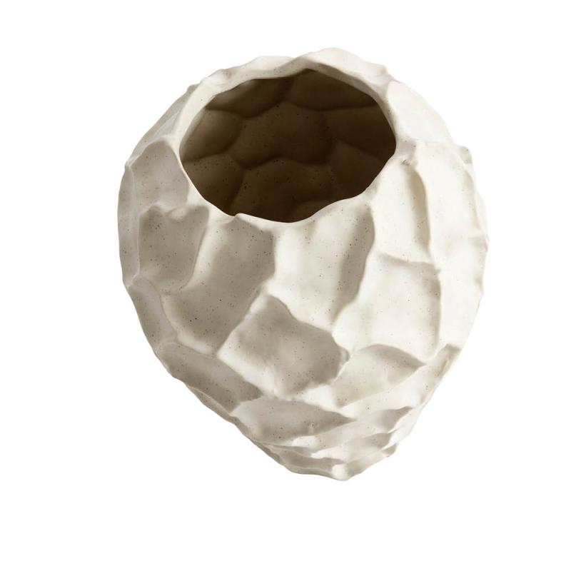 Muubs Soil vase 21,5x18 cm vanilje