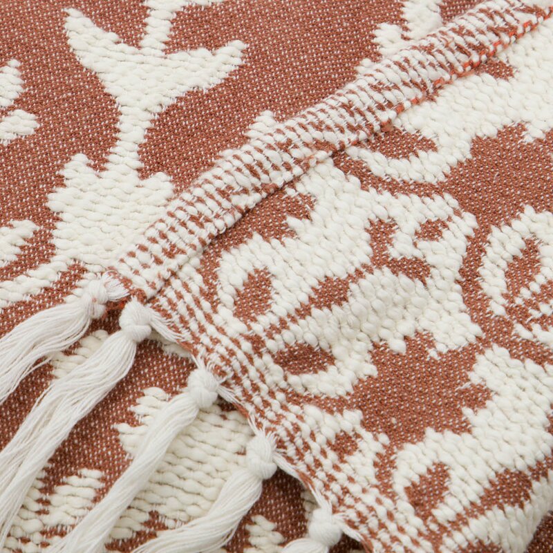 House Doctor Mazzo pledd i bomull 200x150 cm brun