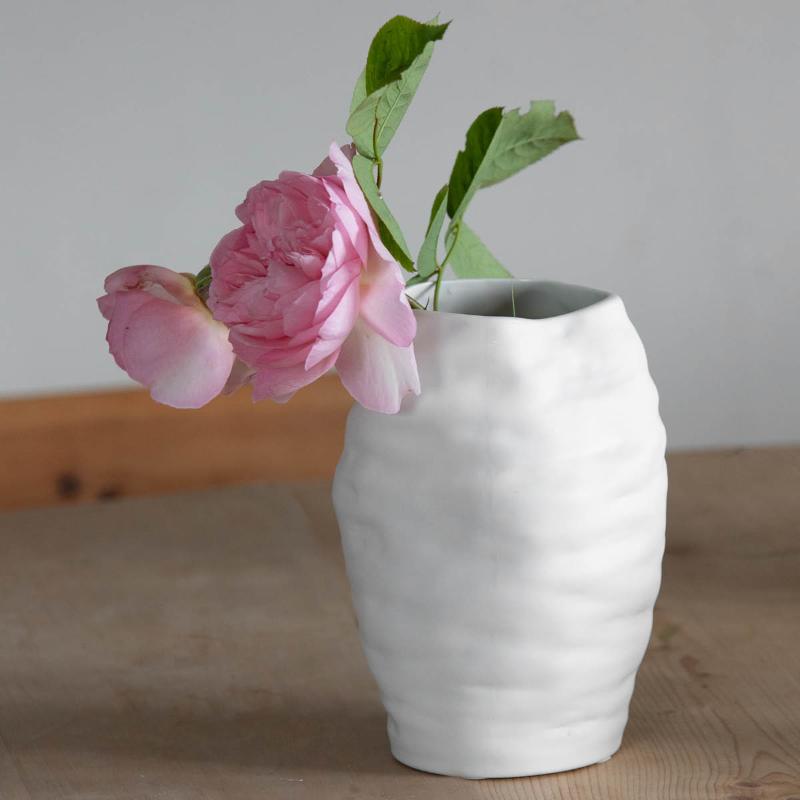 Sögne Home Keramikkvase 20x14 cm hvit