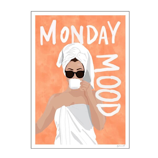 Poster & Frame – ByKammille poster 30×40 cm monday mood