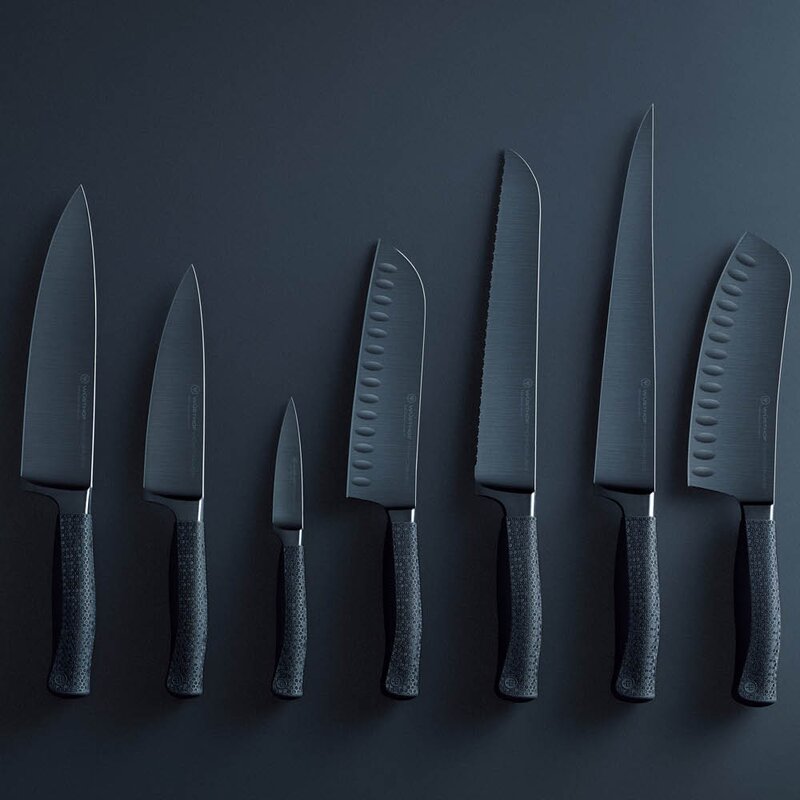 Wüsthof Performer brødkniv 23 cm dobbelttannet svart