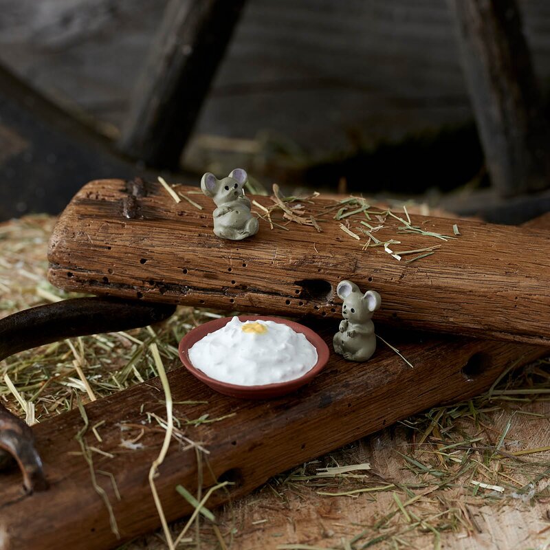 Klarborg Julemus Gnist & Hannibal figur 4,6 cm