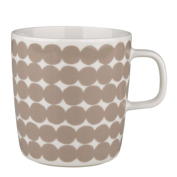 Marimekko – Oiva/Rasymatto krus 40 cl hvit/beige