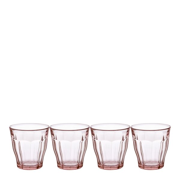 Duralex - Picardie vannglass 25 cl 4 stk rosa