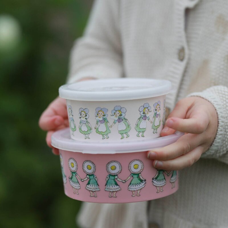 Rätt Start Elsa Beskow snackboks 2 stk Blomsterfesten